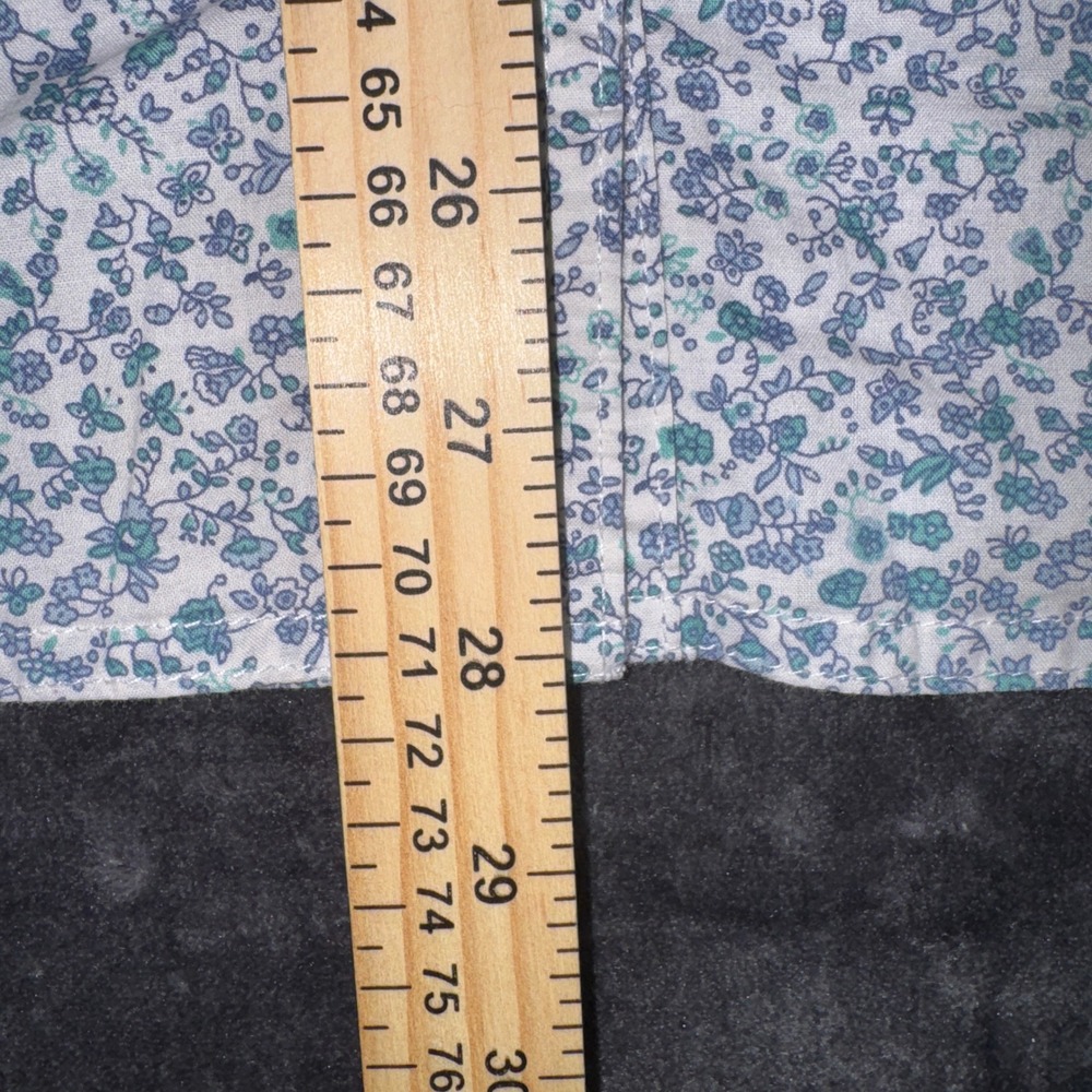Wrangler Wrancher Womens Blue Floral Western Pearl Snap Short Sleeve Shirt M - Picture 13 of 13